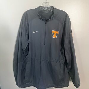 Nike Black Quarter-Zip Pullover with Orange 'T' Patch
